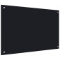 vidaXL Küchenrückwand Schwarz 90x60 cm Hartglas vidaXL Küchenrückwand Schwarz 90x60 cm Hartglas