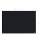 vidaXL Küchenrückwand Schwarz 90x60 cm Hartglas vidaXL Küchenrückwand Schwarz 90x60 cm Hartglas