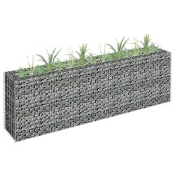  vidaXL Gabionen-Hochbeet Verzinkter Stahl 180×30×60 cm