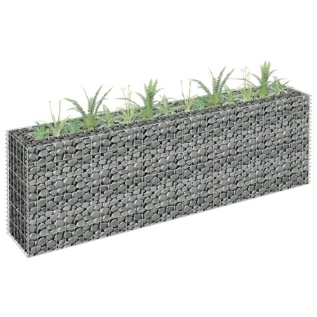  vidaXL Gabionen-Hochbeet Verzinkter Stahl 180×30×60 cm