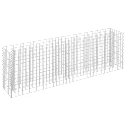  vidaXL Gabionen-Hochbeet Verzinkter Stahl 180×30×60 cm
