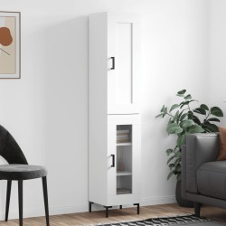 vidaXL Highboard Weiß 34,5x34x180 cm Holzwerkstoff