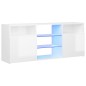 TV-Schrank mit LED-Leuchten Hochglanz-Weiß 120x30x50 cm TV-Schrank mit LED-Leuchten Hochglanz-Weiß 120x30x50 cm