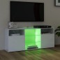 TV-Schrank mit LED-Leuchten Hochglanz-Weiß 120x30x50 cm TV-Schrank mit LED-Leuchten Hochglanz-Weiß 120x30x50 cm