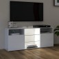 TV-Schrank mit LED-Leuchten Hochglanz-Weiß 120x30x50 cm TV-Schrank mit LED-Leuchten Hochglanz-Weiß 120x30x50 cm