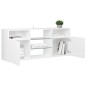 TV-Schrank mit LED-Leuchten Hochglanz-Weiß 120x30x50 cm TV-Schrank mit LED-Leuchten Hochglanz-Weiß 120x30x50 cm