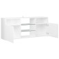 TV-Schrank mit LED-Leuchten Hochglanz-Weiß 120x30x50 cm TV-Schrank mit LED-Leuchten Hochglanz-Weiß 120x30x50 cm