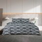 Bettwäsche-Set Grau 135x200 cm Baumwolle Bettwäsche-Set Grau 135x200 cm Baumwolle