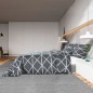 Bettwäsche-Set Grau 135x200 cm Baumwolle Bettwäsche-Set Grau 135x200 cm Baumwolle