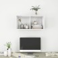 vidaXL TV-Wandschrank Hochglanz-Weiß 37x37x72 cm Holzwerkstoff vidaXL TV-Wandschrank Hochglanz-Weiß 37x37x72 cm Holzwerkstoff