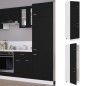 Kühlumbauschrank Schwarz 60x57x207 cm Holzwerkstoff Kühlumbauschrank Schwarz 60x57x207 cm Holzwerkstoff