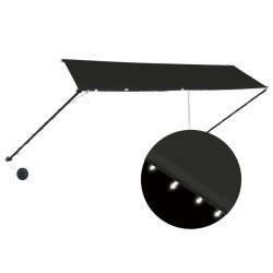 vidaXL Einziehbare Markise mit LED 350×150 cm Anthrazit 