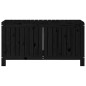 vidaXL Gartentruhe Schwarz 115x49x60 cm Massivholz Kiefer vidaXL Gartentruhe Schwarz 115x49x60 cm Massivholz Kiefer