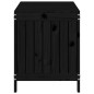 vidaXL Gartentruhe Schwarz 115x49x60 cm Massivholz Kiefer vidaXL Gartentruhe Schwarz 115x49x60 cm Massivholz Kiefer