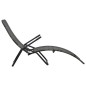vidaXL Klappbare Sonnenliege Poly Rattan Grau vidaXL Klappbare Sonnenliege Poly Rattan Grau