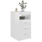 vidaXL Sideboard Schubladen Hochglanz-Weiß 40x50x76 cm Holzwerkstoff