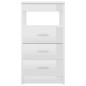 vidaXL Sideboard Schubladen Hochglanz-Weiß 40x50x76 cm Holzwerkstoff