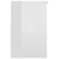 vidaXL Sideboard Schubladen Hochglanz-Weiß 40x50x76 cm Holzwerkstoff