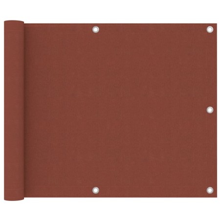 Balkon-Sichtschutz Terracotta-Rot 75x300 cm Oxford-Gewebe