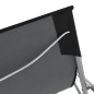 Klappbare Strandstühle 2 Stk. Stahl und Oxford-Gewebe Schwarz Klappbare Strandstühle 2 Stk. Stahl und Oxford-Gewebe Schwarz