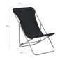 Klappbare Strandstühle 2 Stk. Stahl und Oxford-Gewebe Schwarz Klappbare Strandstühle 2 Stk. Stahl und Oxford-Gewebe Schwarz
