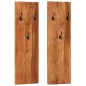 vidaXL Wandgarderoben 2 Stk. 36x3x110 cm Massivholz Akazie vidaXL Wandgarderoben 2 Stk. 36x3x110 cm Massivholz Akazie