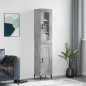 vidaXL Highboard Betongrau 34,5x34x180 cm Holzwerkstoff vidaXL Highboard Betongrau 34,5x34x180 cm Holzwerkstoff