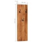 vidaXL Wandgarderoben 2 Stk. 36x3x110 cm Massivholz Akazie vidaXL Wandgarderoben 2 Stk. 36x3x110 cm Massivholz Akazie