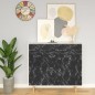 vidaXL Selbstklebende Möbelfolie Schwarz Steinoptik 500x90 cm PVC vidaXL Selbstklebende Möbelfolie Schwarz Steinoptik 500x90 cm PVC