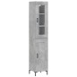 vidaXL Highboard Betongrau 34,5x34x180 cm Holzwerkstoff vidaXL Highboard Betongrau 34,5x34x180 cm Holzwerkstoff