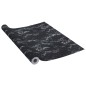 vidaXL Selbstklebende Möbelfolie Schwarz Steinoptik 500x90 cm PVC vidaXL Selbstklebende Möbelfolie Schwarz Steinoptik 500x90 cm PVC