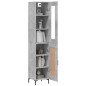 vidaXL Highboard Betongrau 34,5x34x180 cm Holzwerkstoff vidaXL Highboard Betongrau 34,5x34x180 cm Holzwerkstoff