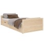 vidaXL Massivholzbett mit Schubladen Kiefer 90x200 cm vidaXL Massivholzbett mit Schubladen Kiefer 90x200 cm