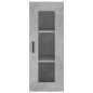 vidaXL Highboard Betongrau 34,5x34x180 cm Holzwerkstoff vidaXL Highboard Betongrau 34,5x34x180 cm Holzwerkstoff