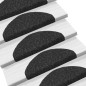 Treppenmatten Selbstklebend 10 Stk. Schwarz 65x21x4cm Treppenmatten Selbstklebend 10 Stk. Schwarz 65x21x4cm