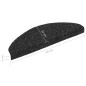 Treppenmatten Selbstklebend 10 Stk. Schwarz 65x21x4cm Treppenmatten Selbstklebend 10 Stk. Schwarz 65x21x4cm