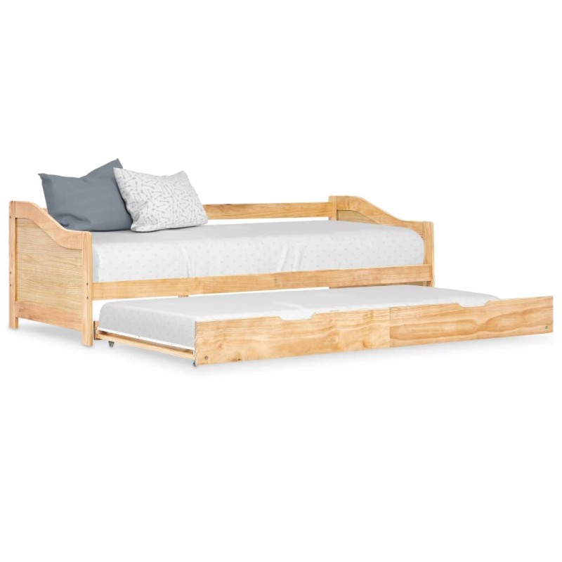 Ausziehsofa Bettgestell Kiefernholz 90×200 cm Ausziehsofa Bettgestell Kiefernholz 90×200 cm