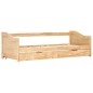 Ausziehsofa Bettgestell Kiefernholz 90×200 cm Ausziehsofa Bettgestell Kiefernholz 90×200 cm