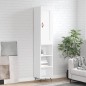vidaXL Highboard Weiß 34,5x34x180 cm Holzwerkstoff vidaXL Highboard Weiß 34,5x34x180 cm Holzwerkstoff