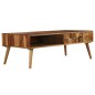 vidaXL Couchtisch Massivholz mit Honig-Finish 110x50x37 cm vidaXL Couchtisch Massivholz mit Honig-Finish 110x50x37 cm