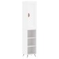 vidaXL Highboard Weiß 34,5x34x180 cm Holzwerkstoff vidaXL Highboard Weiß 34,5x34x180 cm Holzwerkstoff