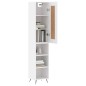 vidaXL Highboard Weiß 34,5x34x180 cm Holzwerkstoff vidaXL Highboard Weiß 34,5x34x180 cm Holzwerkstoff