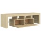 TV-Schrank mit LED-Beleuchtung Sonoma-Eiche 140x36,5x40 cm TV-Schrank mit LED-Beleuchtung Sonoma-Eiche 140x36,5x40 cm