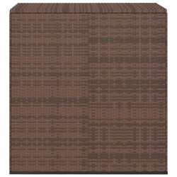 Garten-Kissenbox PE Rattan 100x49x103,5 cm Braun