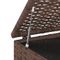 Garten-Kissenbox PE Rattan 100x49x103,5 cm Braun Garten-Kissenbox PE Rattan 100x49x103,5 cm Braun