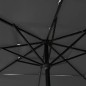 Sonnenschirm mit Aluminium-Mast 3-lagig Anthrazit 2,5x2,5 m Sonnenschirm mit Aluminium-Mast 3-lagig Anthrazit 2,5x2,5 m