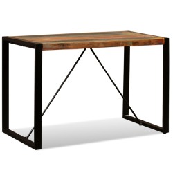 vidaXL Esszimmertisch Altholz Massiv 120 cm