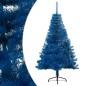 Künstlicher Halb-Weihnachtsbaum mit Ständer Blau 150 cm PVC Künstlicher Halb-Weihnachtsbaum mit Ständer Blau 150 cm PVC