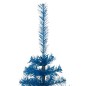 Künstlicher Halb-Weihnachtsbaum mit Ständer Blau 150 cm PVC Künstlicher Halb-Weihnachtsbaum mit Ständer Blau 150 cm PVC