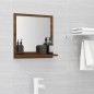 Badspiegel Braun Eichen-Optik 40x10,5x37 cm Holzwerkstoff Badspiegel Braun Eichen-Optik 40x10,5x37 cm Holzwerkstoff